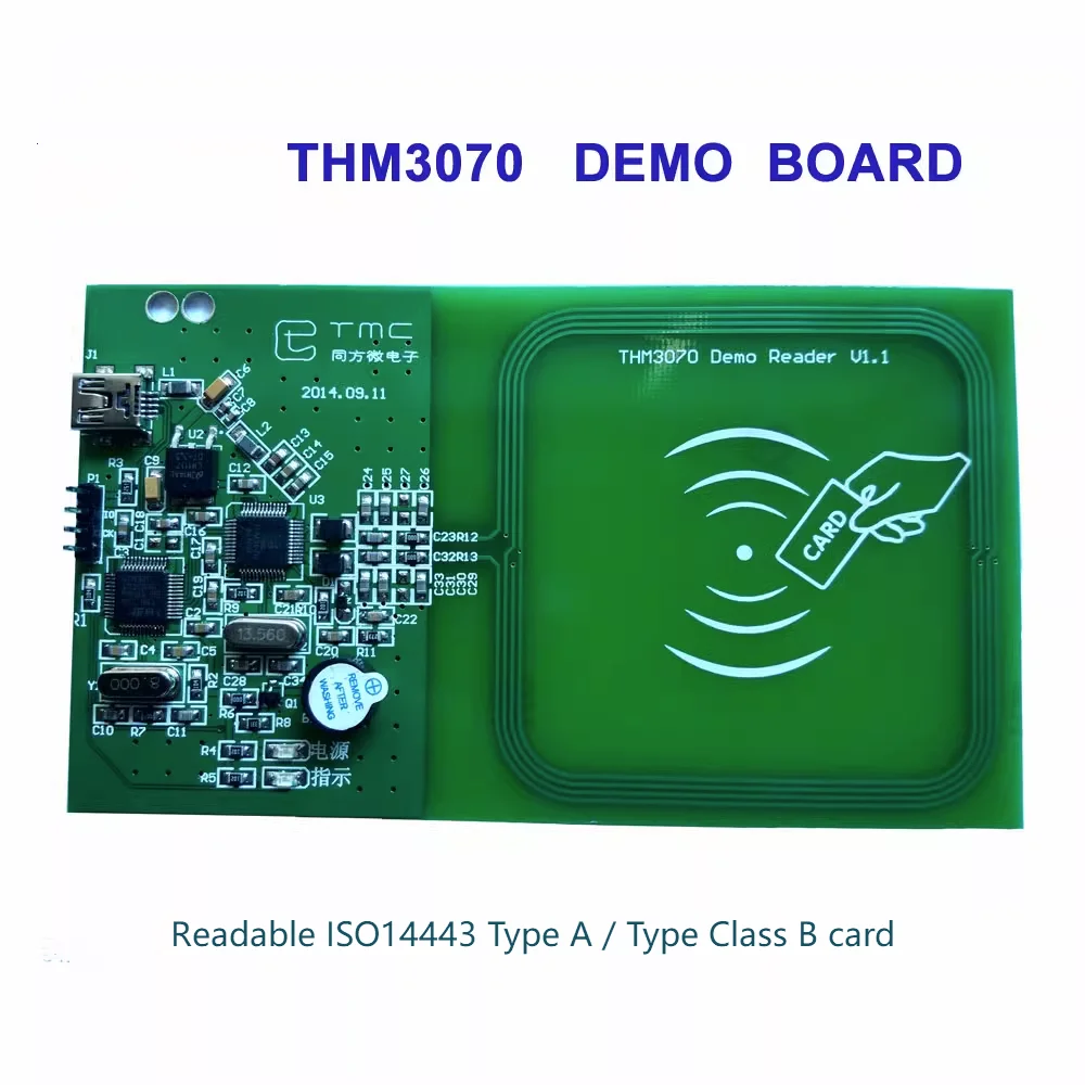 Модул RFID за Безконтактно четене на RF-карти THM3070 STM32 Такса развитие