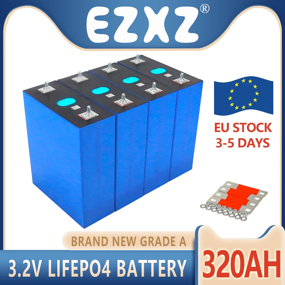 4-8шт 3.2 V 50Ah 100Ah 230Ah 320Ah Lifepo4, Литиево-Желязо-Фосфатная Батерия САМ 12V 24V 36V 48V Слънчеви Батерии Безмитен