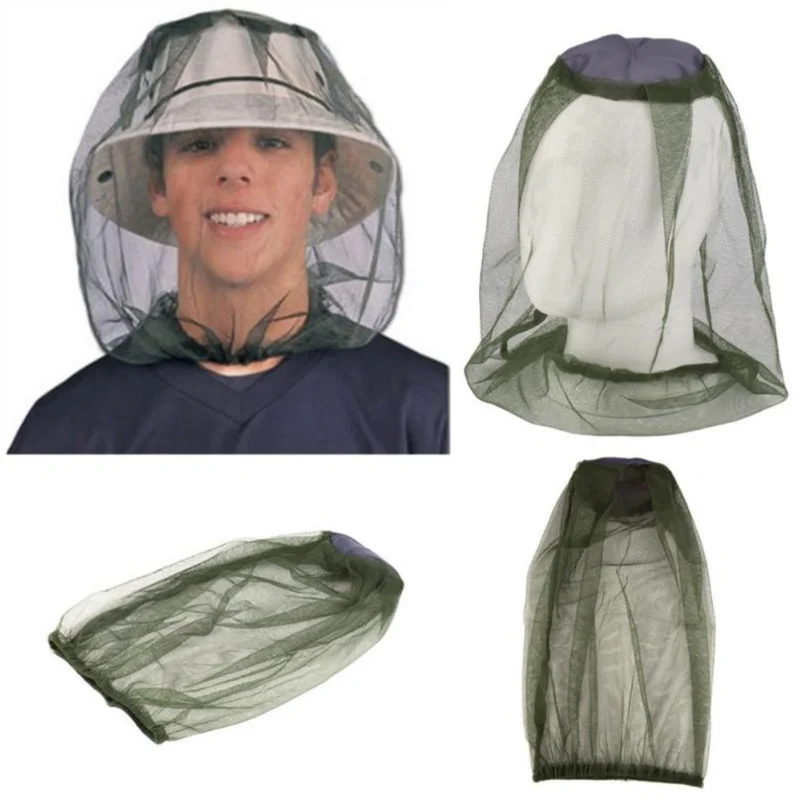 50шт, градинска нощна шапка за предпазване от комари 360, прическа, за риболов, за защита от пчелите, козирка от комари 
