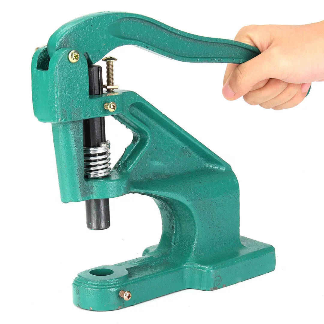 Висококачествена ръчна нажимная защелкивающаяся машина Скоба защелкивающийся метален инструмент Зелена нажимная бутон