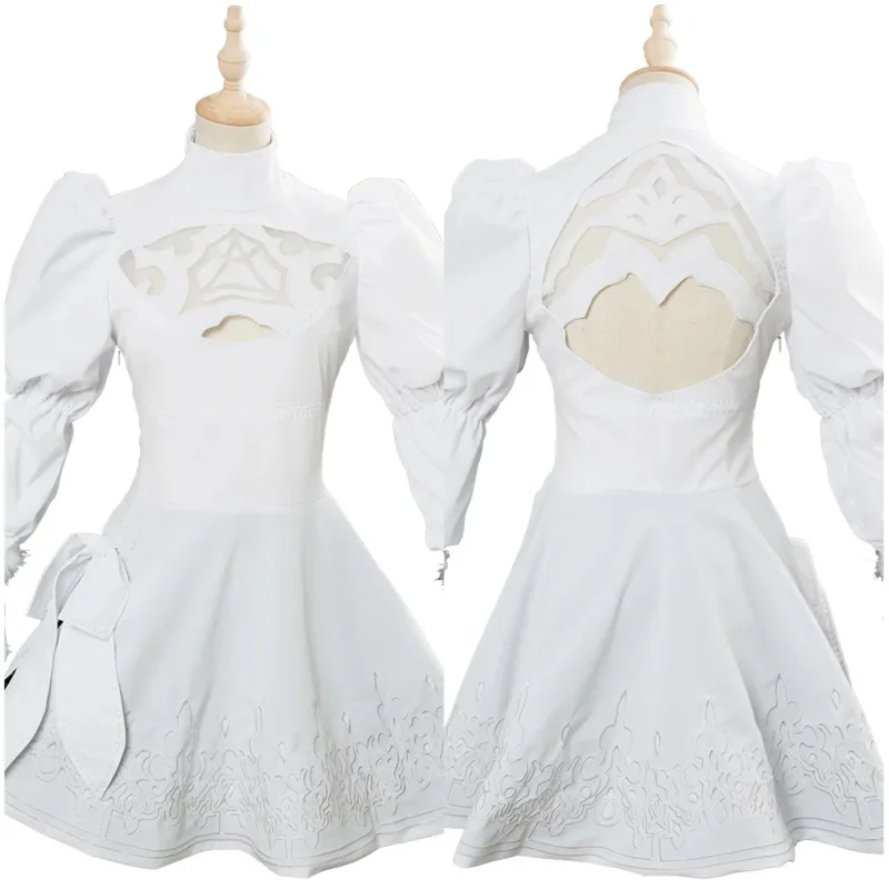 Soul 2B Cosplay Костюм Calibur VI Униформи Бяла рокля Кралят костюм за Хелоуин за момичета и жени