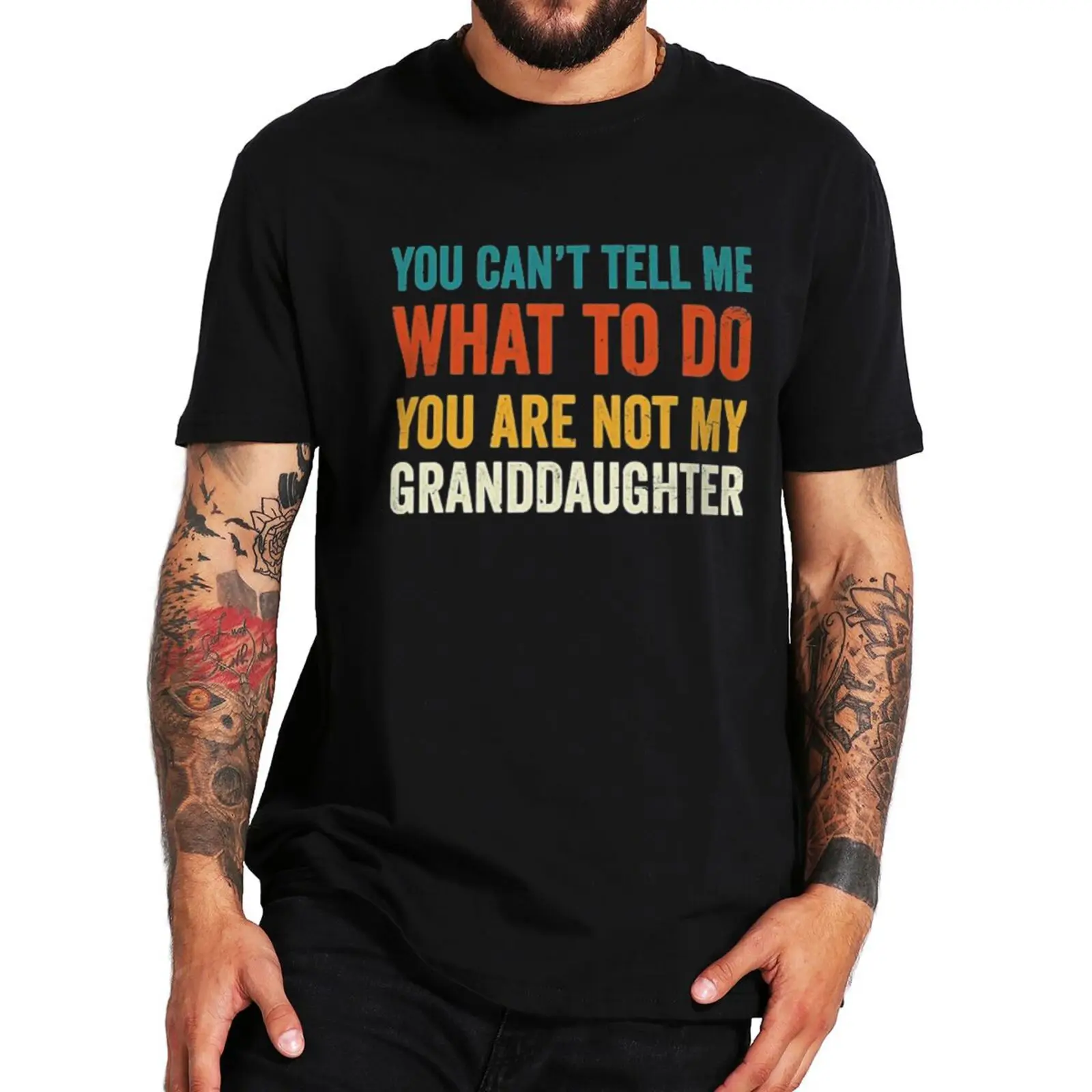 Ти не можеш да Ми казваш Какво да правя, Не Ти си Моята Внучка, Тениски Със Забавни Забележки в стил Ретро, Тениска С Анекдоти, Лятна Ежедневни Памучен тениска