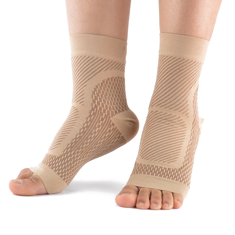 Удобна поддръжка за крака, чорапи за компресиране на глезените от умора, правят подуване, Дамски, мъжки спортни чорапи от умора, комплект чорапи