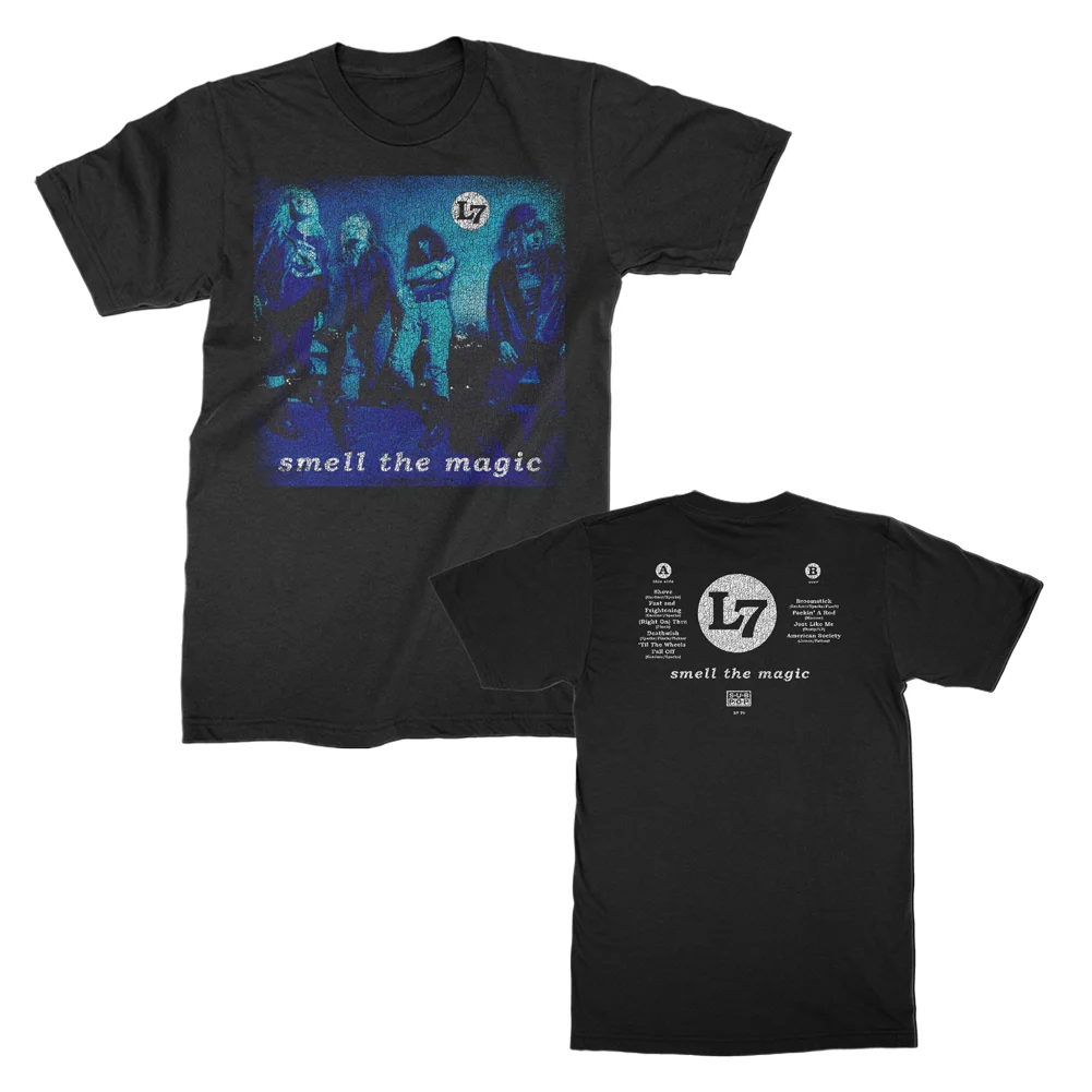 Тениска L7 Smell The Magic с винтажным албум на пънк-рок-гръндж музикална група 10166411