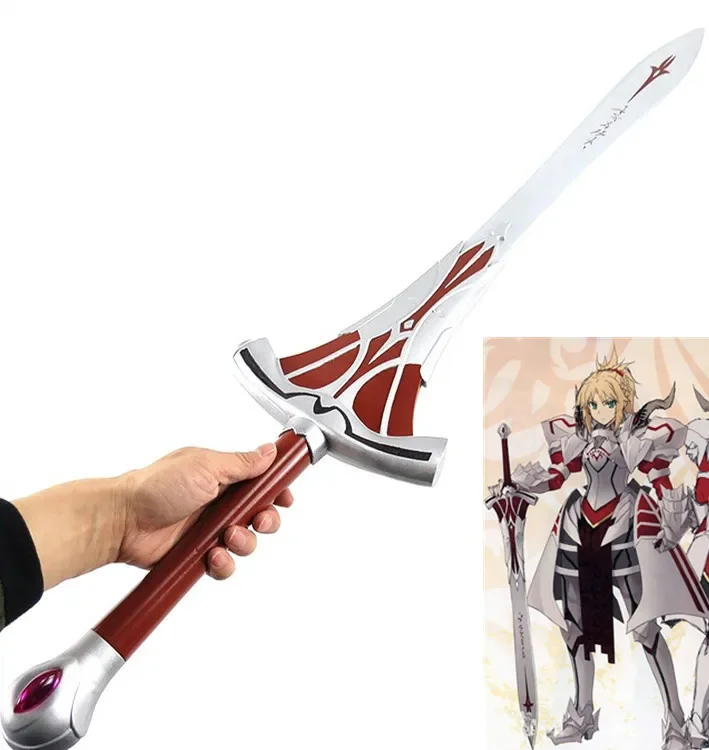 Fate Apocrypha Saber Mordred of red sword Clarent prop cosplay подпори за партита Weapon Хелоуин Fancy Party