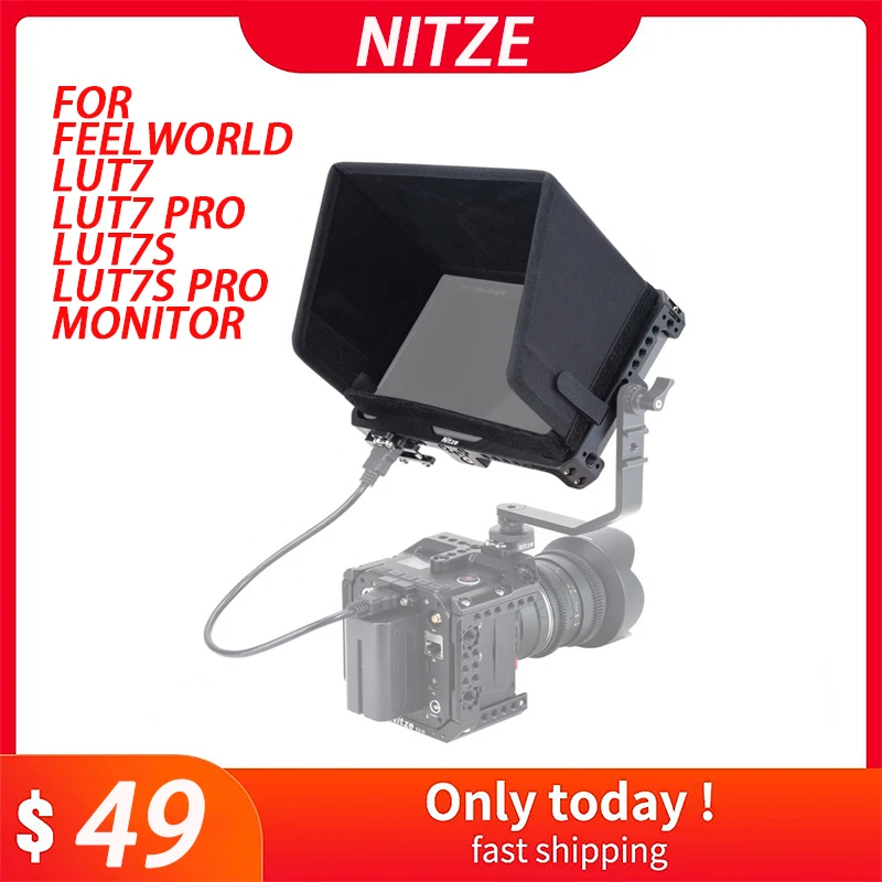 Рамката на монитора Nitze за Feelworld Lut7S / LUT7 PRO /LUT7S PRO 7 