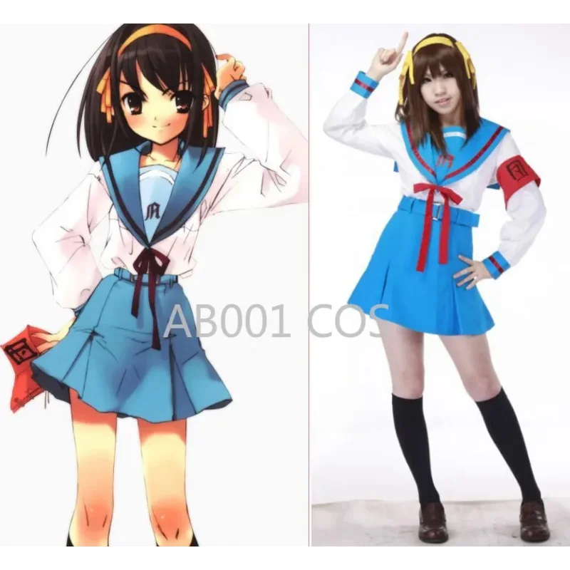 Судзумия Haruhi Но Юутсу аниме cosplay Судзумия Haruhi зимни училищни униформи cosplay костюми за Хелоуин