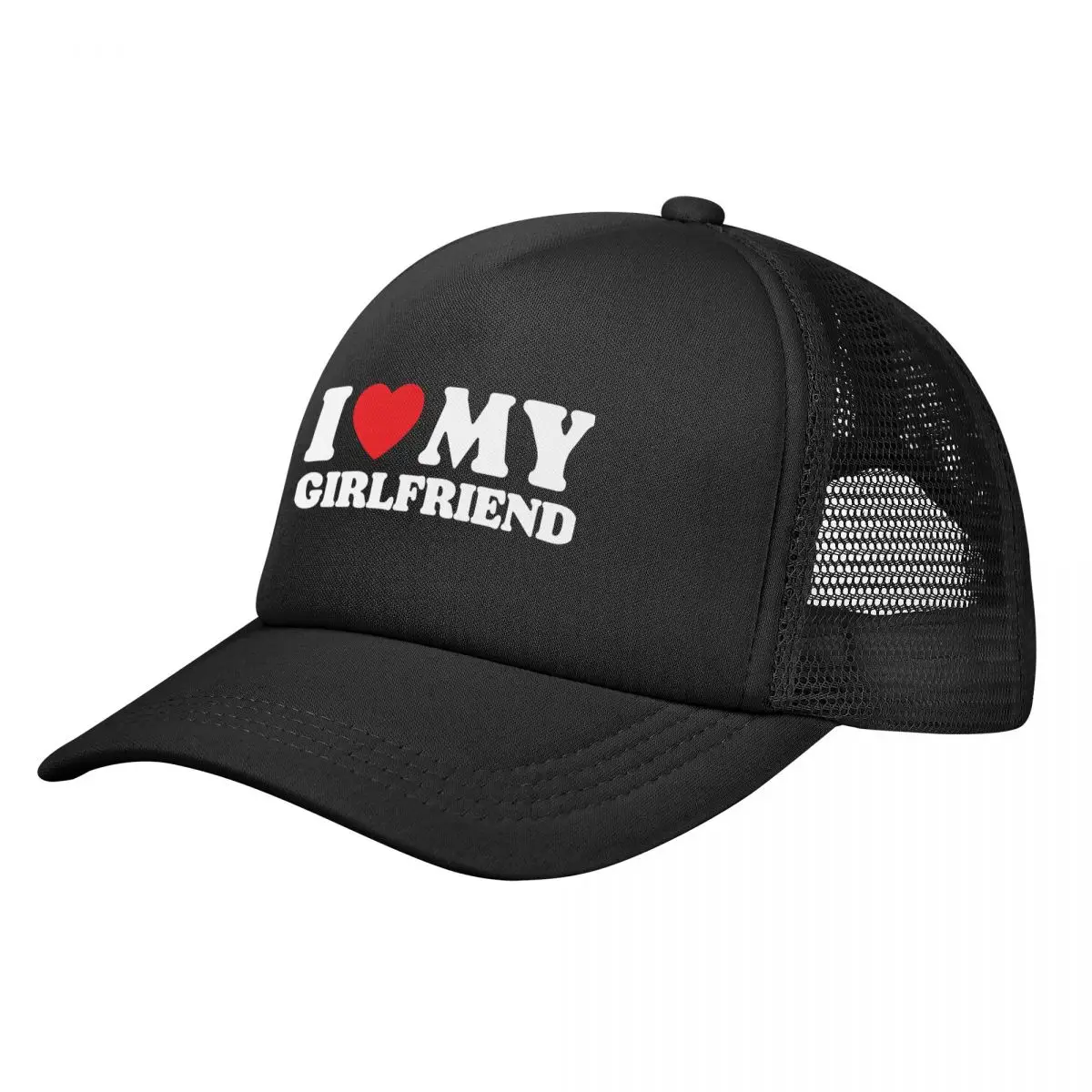 Аз обичам бейзболна шапка на моята приятелка, спортни шапки, слънцезащитна шапка, шапка шофьор на камион, страхотна шапка, мъжки, женски