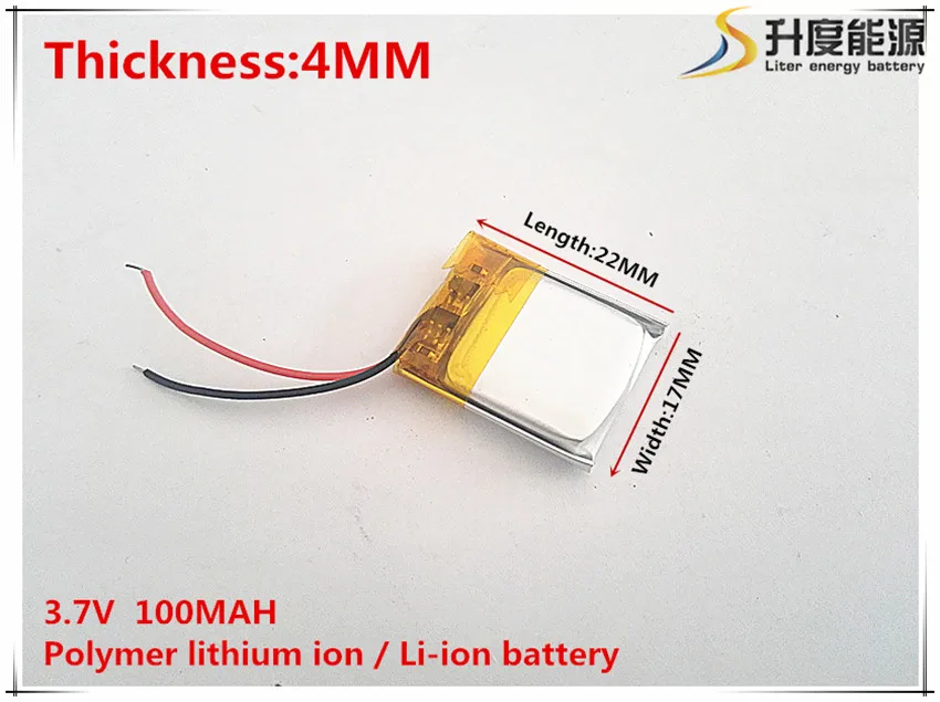 3,7 На 100 ма 401722 Литиево-полимерна Li-Po литиево-йонни акумулаторни батерии за Mp3 MP4, MP5 GPS мобилни устройства Bluetooth
