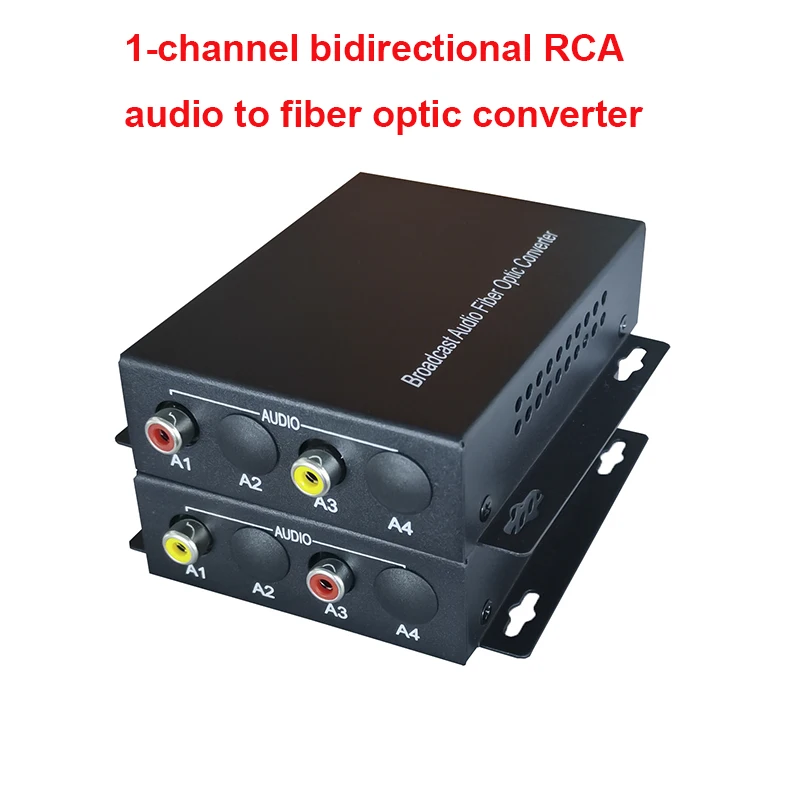 1-канален двупосочни балансиран RCA аудио върха на оптични аналогови аудио върха на фк оптичен разклонител за системи 