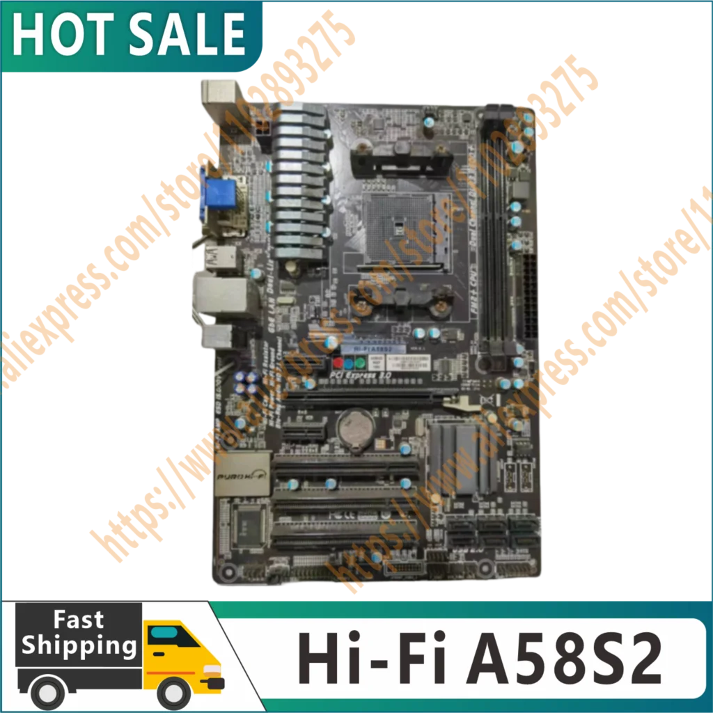 100% оригинален тест за десктоп дънна платка Hi-Fi A58S2 FM2 + DDR3 A55 ATX