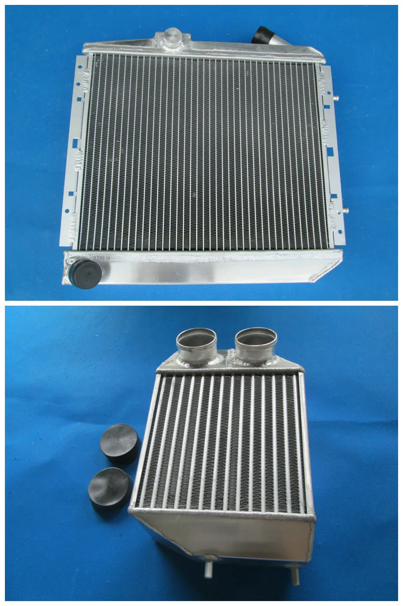 Висококачествен алуминиев Радиатор и междинен охладител за RENAULT SUPER 5/R5 9/11 1.4 L GT TURBO MT 1985-1991 86 87 88 89 90 91