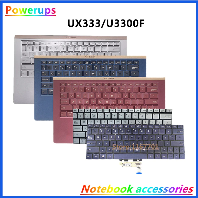 Нов оригинален Лаптоп US/UK/BG/PO/BR Делото Клавиатура С Подсветка/Калъф/Обвивка За Asus zenbook Deluxe 13 UX333 UX333F UX333FN U3300FN