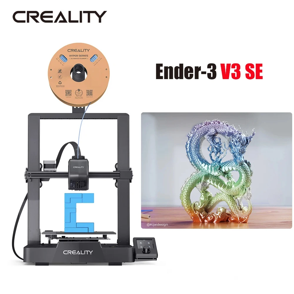 Creality Emilov-3 V3 SE 3D принтер Спрайт Директно екструдиране 250 мм/с По-Висока скорост на печат Двоен дисплей IU по ос Z CR Touch Y Optica
