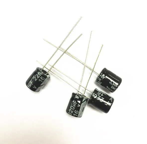 1000ШТ 16v220uF Алуминиеви електролитни кондензатори 220 icf 16 В 6x7 мм