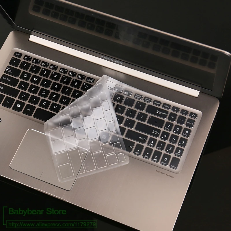 Ультратонкая Прозрачно Защитно покритие на Клавиатурата от TPU за Лаптоп Asus VivoBook Pro 15 N580VD/M580VD 15,6 