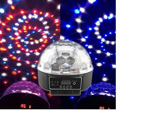 RA-T-02, DMX512 цветни led кристална магически топка с дистанционно управление, звукоуправляемый, KTV, bar