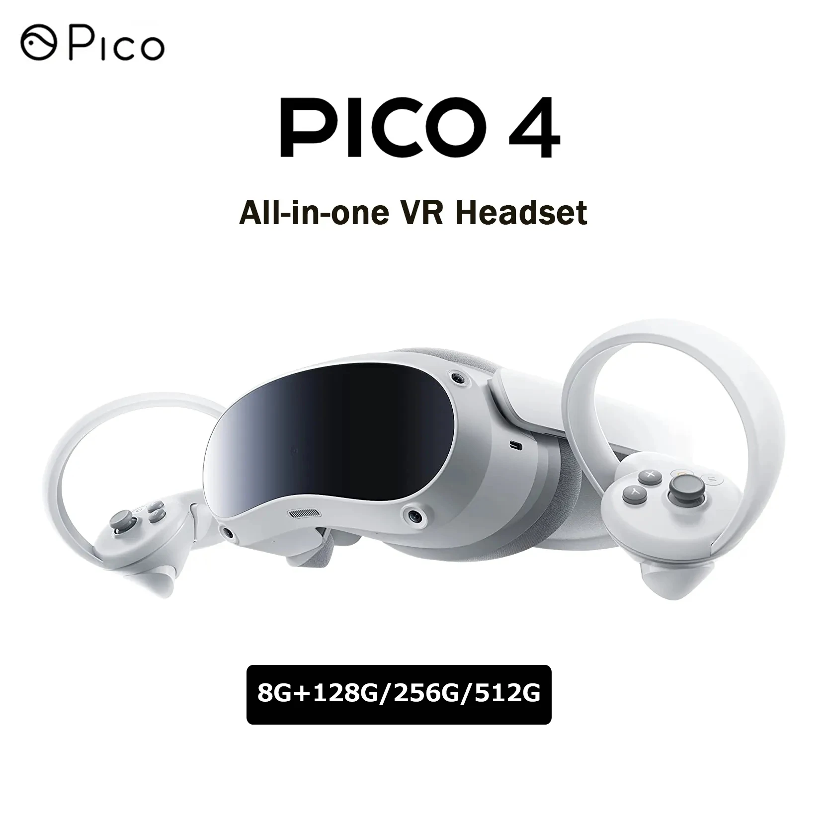 VR-слушалки PICO 4 All-in-One 3D VR Очила Соматосенсорная играта на Виртуална реалност 4K Дисплей Безжична VR-слушалки 128G 256G 512G