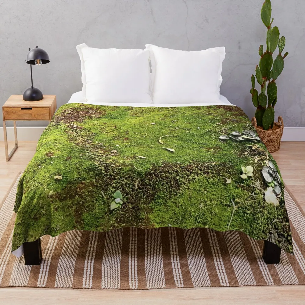 Предмет на World of Moss, покривалото на дивана, Луксозно покривало за легло, Меко плюшено одеало, Уважаеми покривки