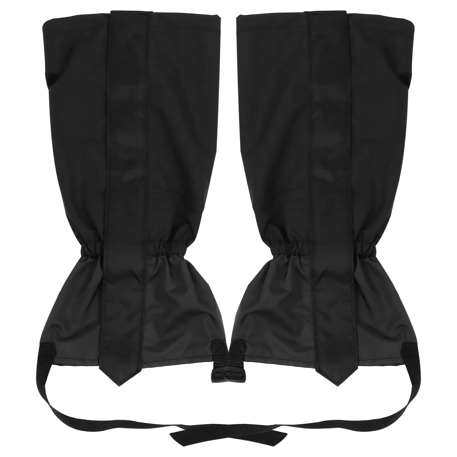 1 Чифт гетр за краката, непромокаеми гети за ходене по сняг, с каишка за краката е от TPU (черни)