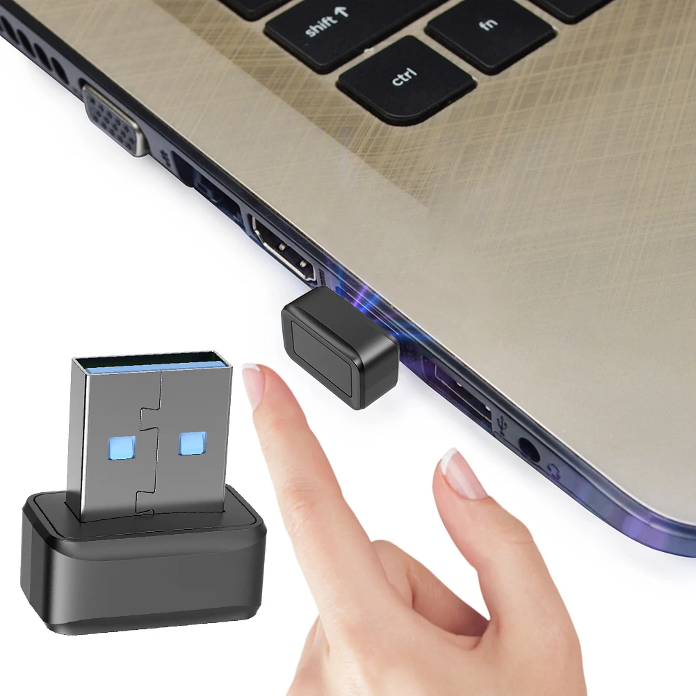 Биометричните Мини Ключ за защита Dongle USB Четец на Пръстови Отпечатъци ШАРО U2F Windows Здравей 360 ° Сензорен Мини Четец на Пръстови отпечатъци за PC
