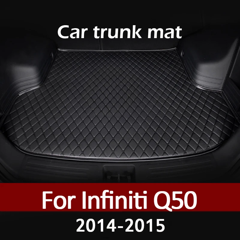 Подложка в багажника на колата си за Infiniti Q50 Non-hybrid 2014 2015 килим за карго подложка, аксесоари за интериор, калъф