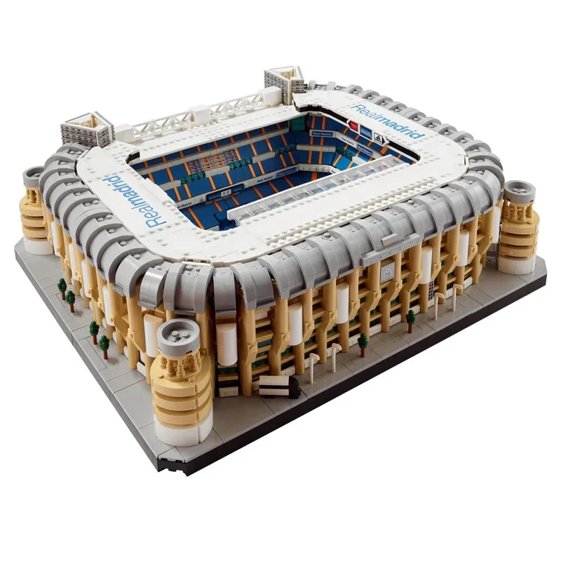 В НАЛИЧНОСТ Идеи MOC Реал Мадрид на Стадион Сантяго Бернабеу Съвместима Модел 10299 Street View Строителни Блокове, Тухли, Детски Играчки Подарък