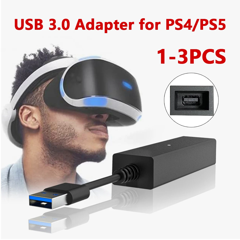 1-3 Бр. за PS5 PS4 VR Кабел-Адаптер Конектор Игрова Конзола Конвертор USB3.0 Led Индикатор за VR Соматосенсорные Аксесоари