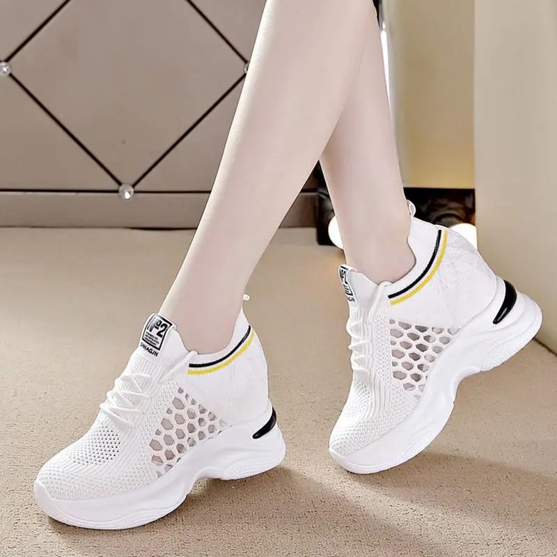 BCEBYL/ Пролетно-лятна нова мода лека Удобна окото дишаща ежедневни спортни дамски обувки за бягане Zapatos Mujer
