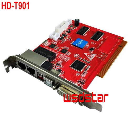Карта на сайта за изпращане на светодиоди HUIDU HD-T901 работи с карта прием led HD-R500 HD-R501 HD-R508 HD-R512 HD-R712 HD-R716