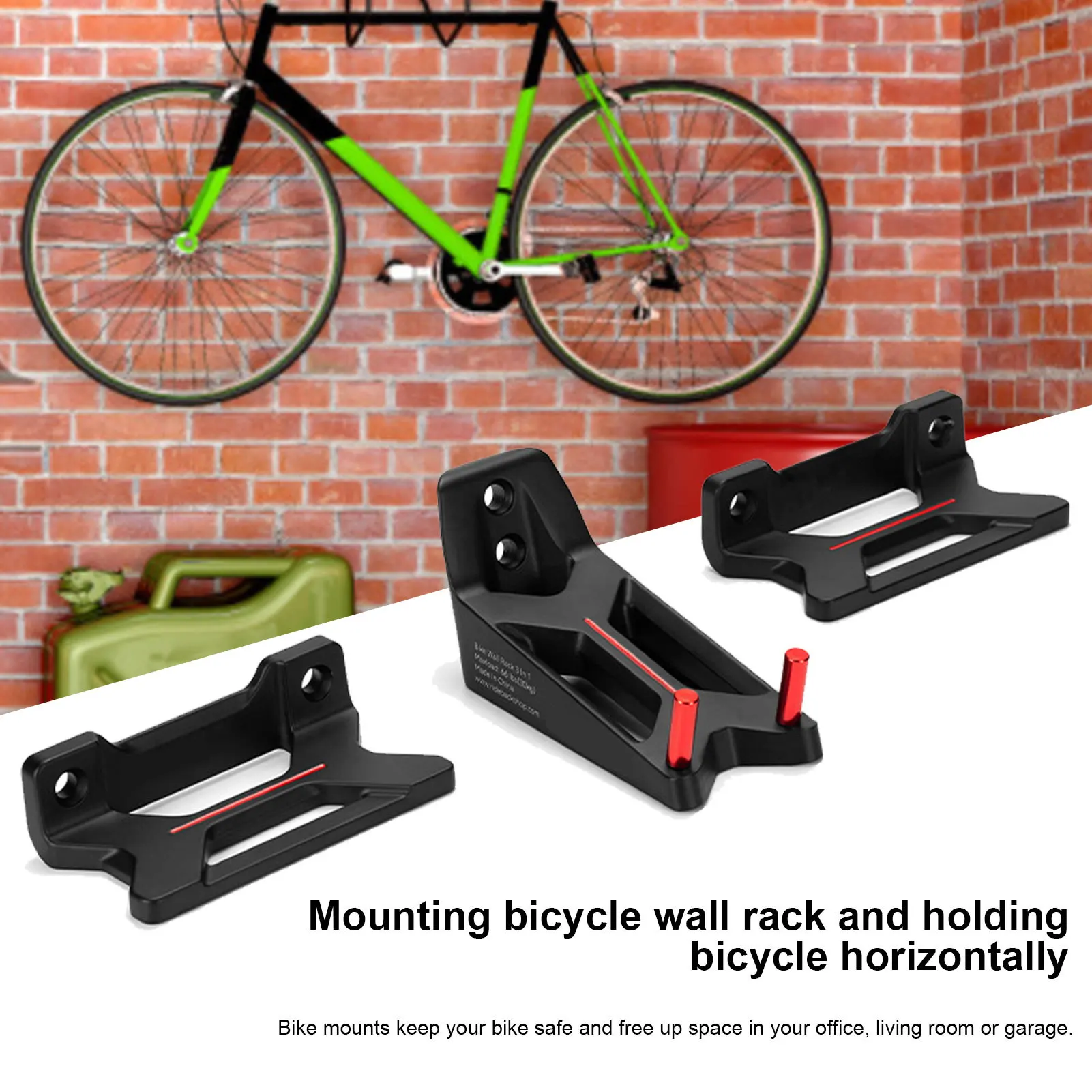 Монтиране на багажник за съхранение на велосипеди, Тежкотоварни закачалка за стелажи за съхранение на велосипеди, долно Оттичане, с монтиран на стената велосипеден кука, колоездене
