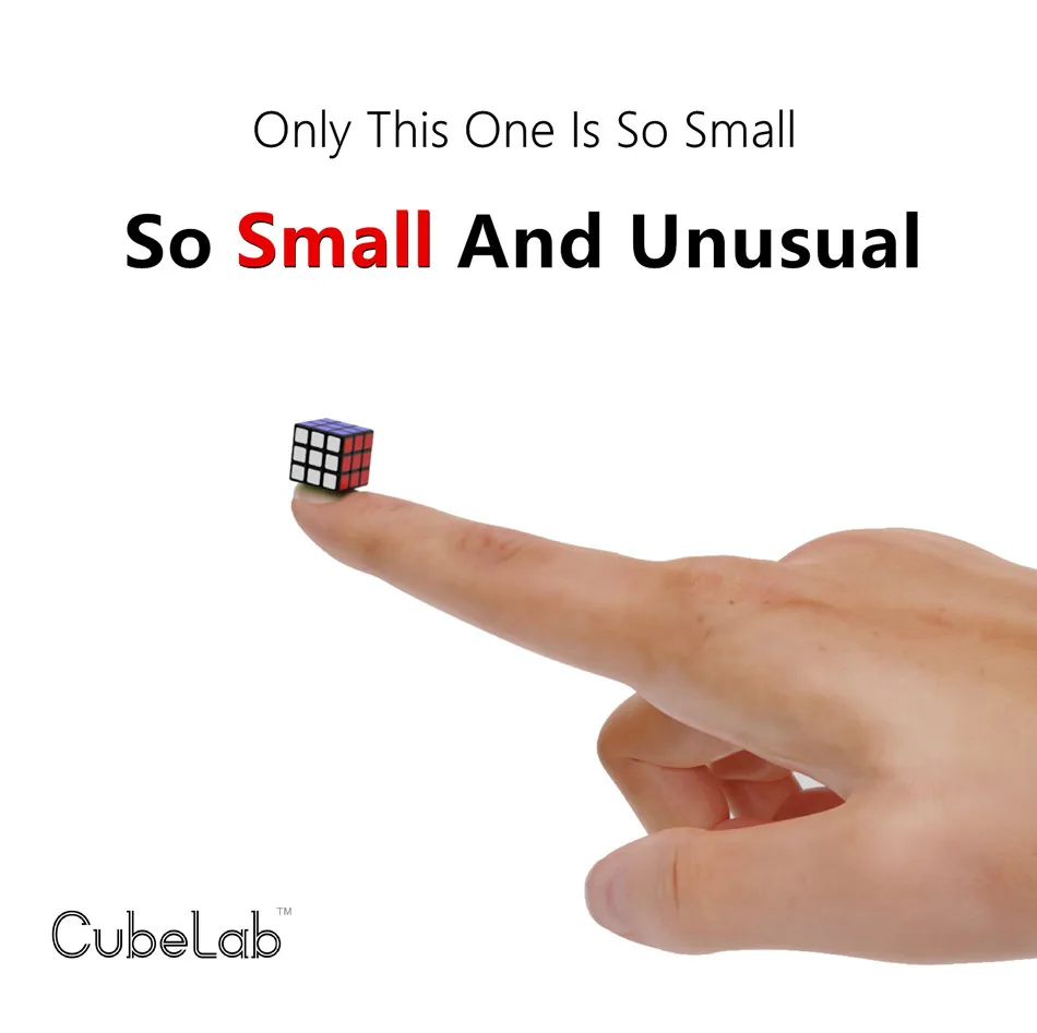 Cubelab 1cm Mini Magic Cube Малка 3x3 Професионален Магистралата Кубче 1 СМ Magic Cube Пъзел Син Розов Черен Играчки За Деца, Детски Подарък