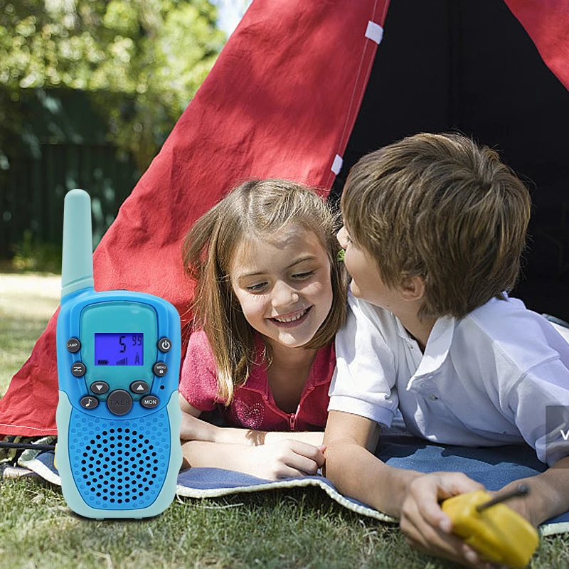 T388 Детска преносима радиостанция, 2 елемента радио, играчка-радио, подарък за децата на рожден ден, детски играчки за момчета и момичета, на 3 км Ръчно изработени