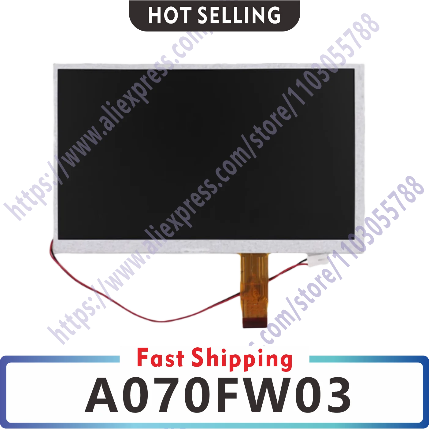 Оригинален LCD екран A070FW03 V7 V9 с диагонал 7 инча