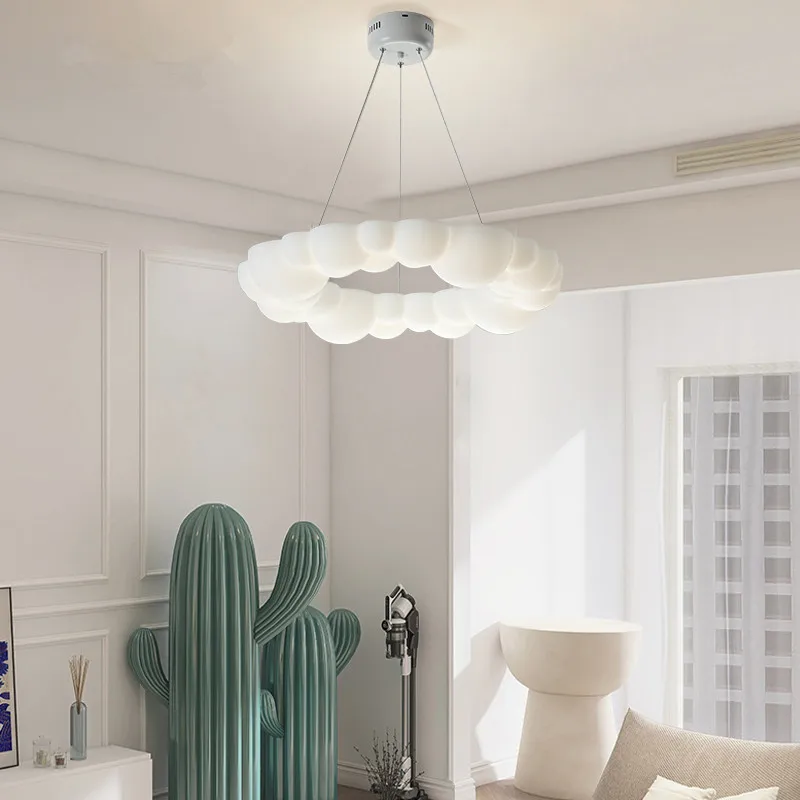 Скандинавски Дизайн на led окачен лампа Cloud, Акрилни окачен лампа Bubble за осветление детска стая Декор монтаж на таван осветление в стил loft в ресторанта