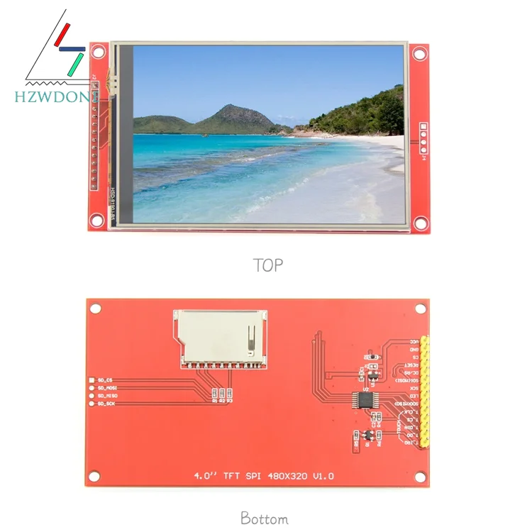 Модул LCD екран TFT 4,0 инча SPI Сериен 480 x 320 ILI9486 HD Електронни Аксесоари, с чип на водача ST7796