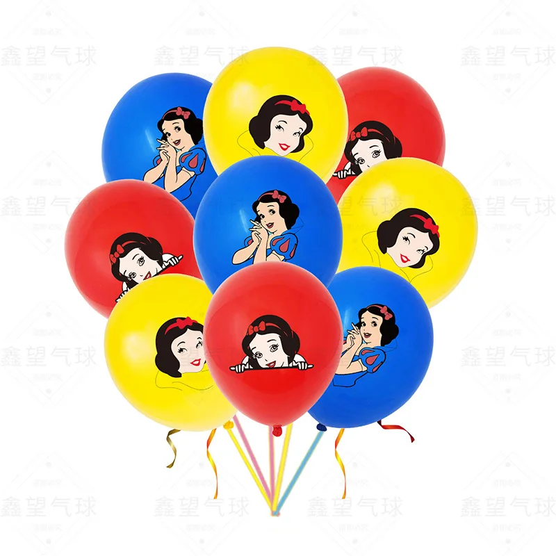 10шт латексови балони принцеса на Disney snow white честит рожден Ден, украса за парти, детски играчки, детско шоу, подаръци за момичета