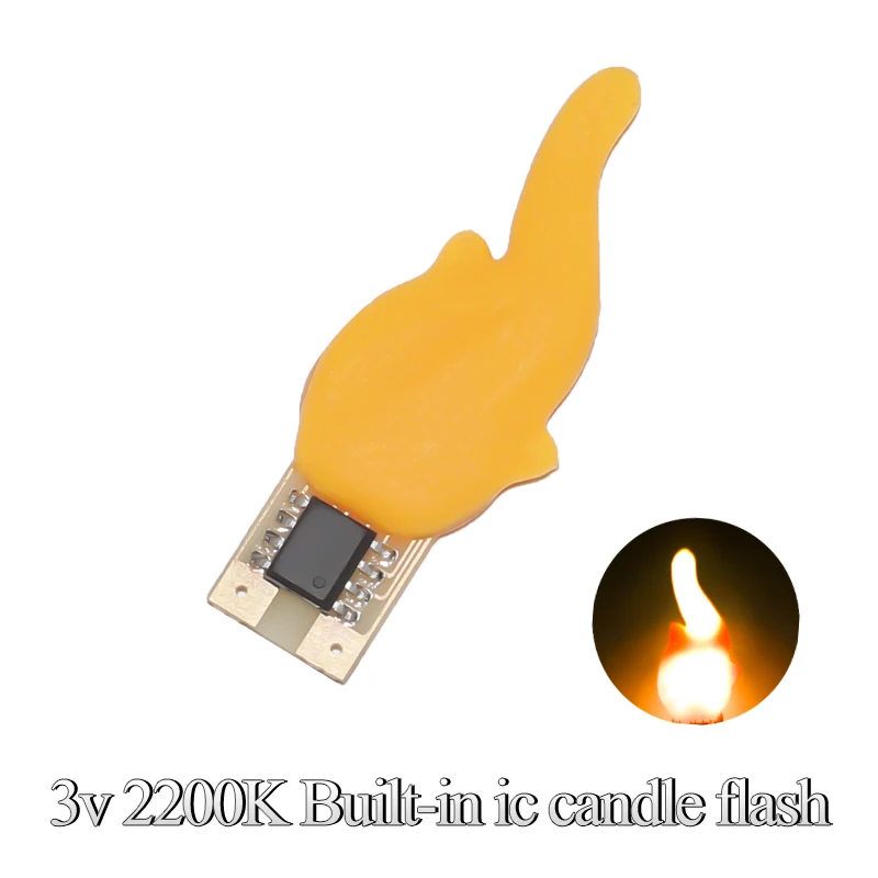3v Cob Led Flame Flash Свещи 2200K Диоден Светлина Декорации и Аксесоари За електрически Крушки Светеща Имитация на Пламъка на Свещ, САМ Fun Light