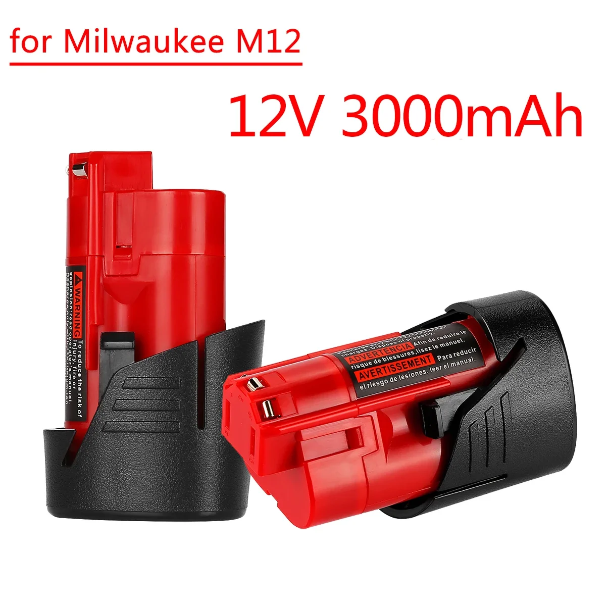 Батерия Milwaukee 12 В 3 Ah, съвместим с Milwaukee M12 X 48-11-2410 48-11-2420 48-11-2411 12- Батерия за безжични инструменти напрежение Волта