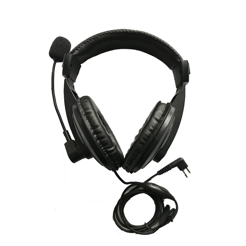 Двустранен радиогарнитура с Vox PPT, функция push-to-talk и въртящ се микрофон за Motorola cp040, cp200, GP300, GP88