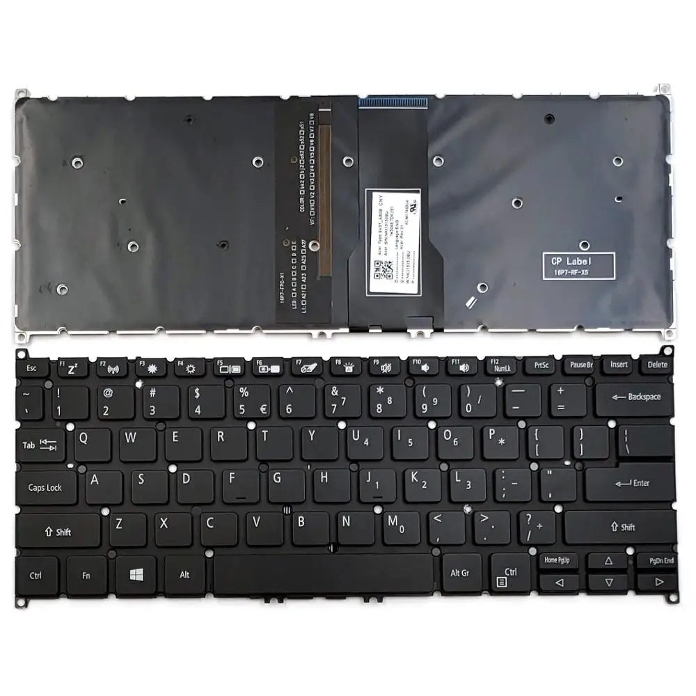 Нов за Acer Spin 5 SP513-52N SP513-52N-3478 SP513-52N-3978 SP513-52N-52PL SP513-52N-52VV Клавиатура на лаптоп с подсветка САЩ