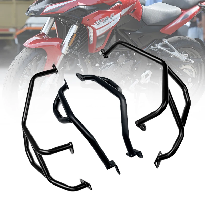 TRK251 Защита на двигателя на мотоциклет, броня, Каскадерская клетка, Защита на резервоара, Горни и долни противоударные апликации за Beneli TRK 251 2018-2020