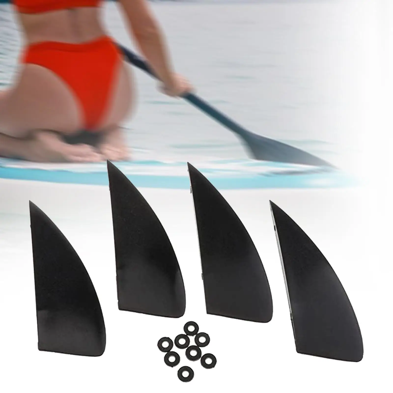 4шт Перки за кайтбординг, плавници за wakeboard, обзавеждане за кайтсърф, плавници за дъски за сърф