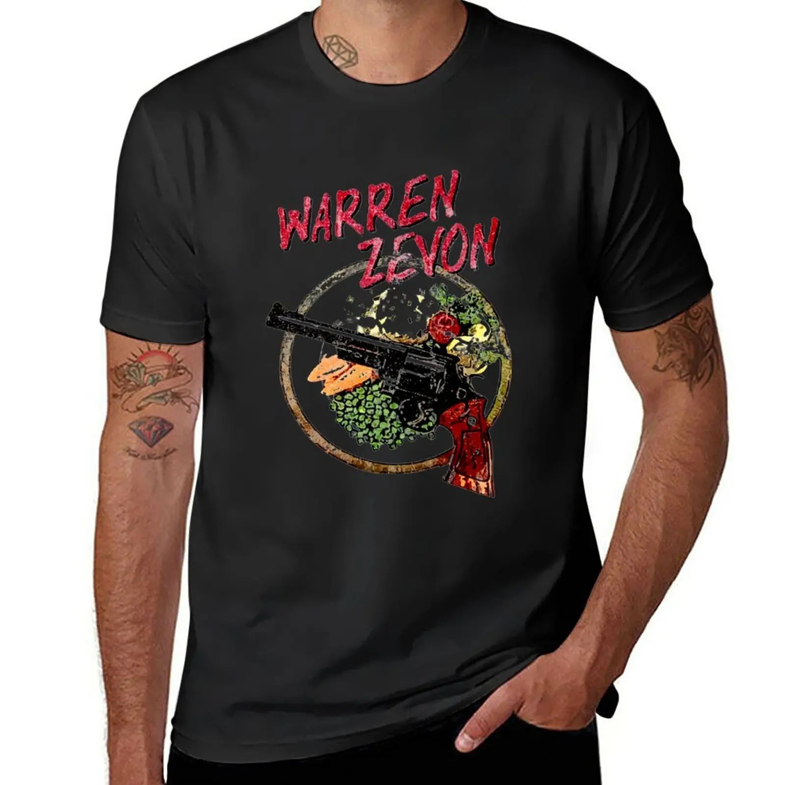 Нова тениска Warren Zevon Lawyers Guns And Money Excitable Boy art с графични футболками, тениски оверсайз, спортни ризи за мъже