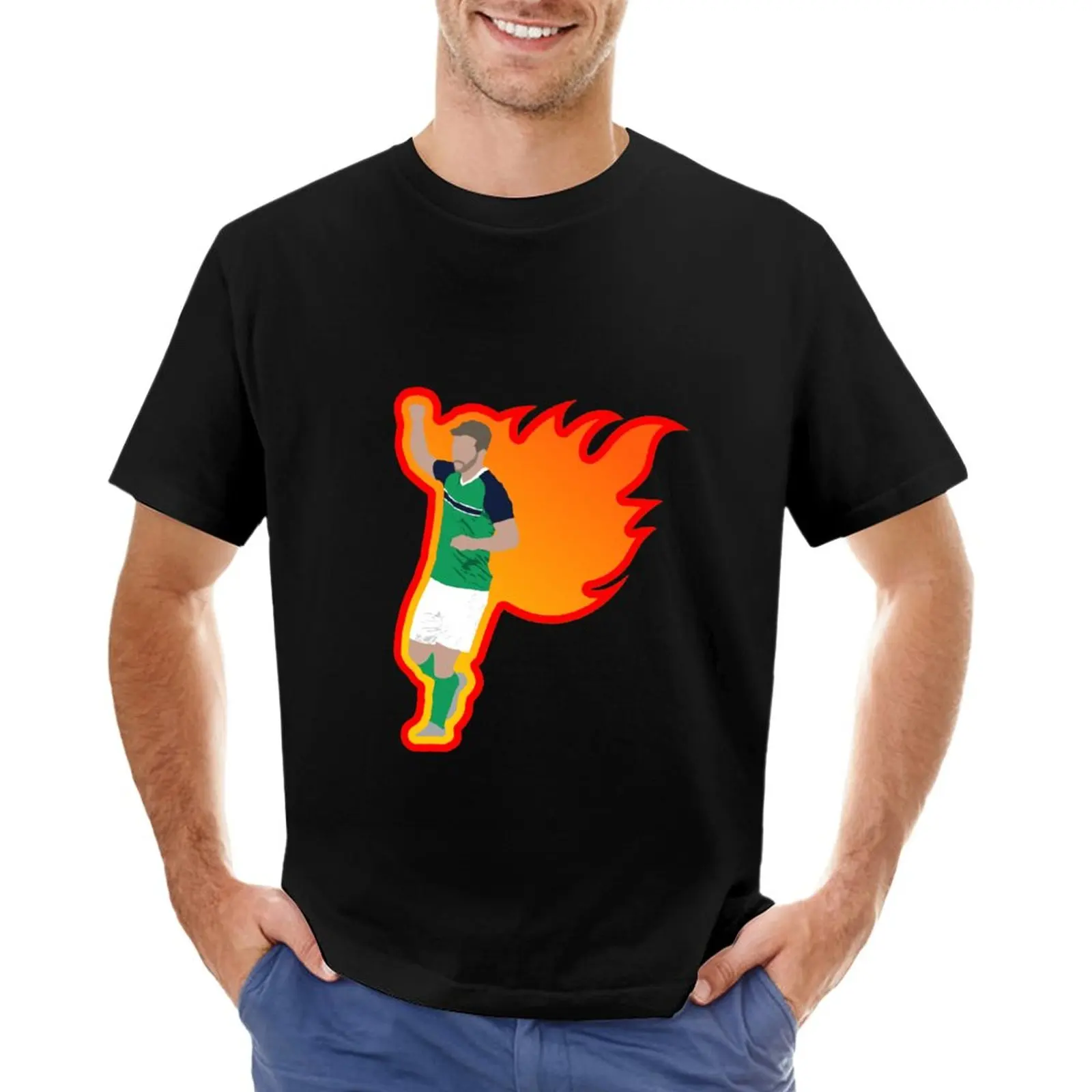Тениска Will Grigg's on Fire, спортни ризи, тениски по поръчка, черни тениски за мъже