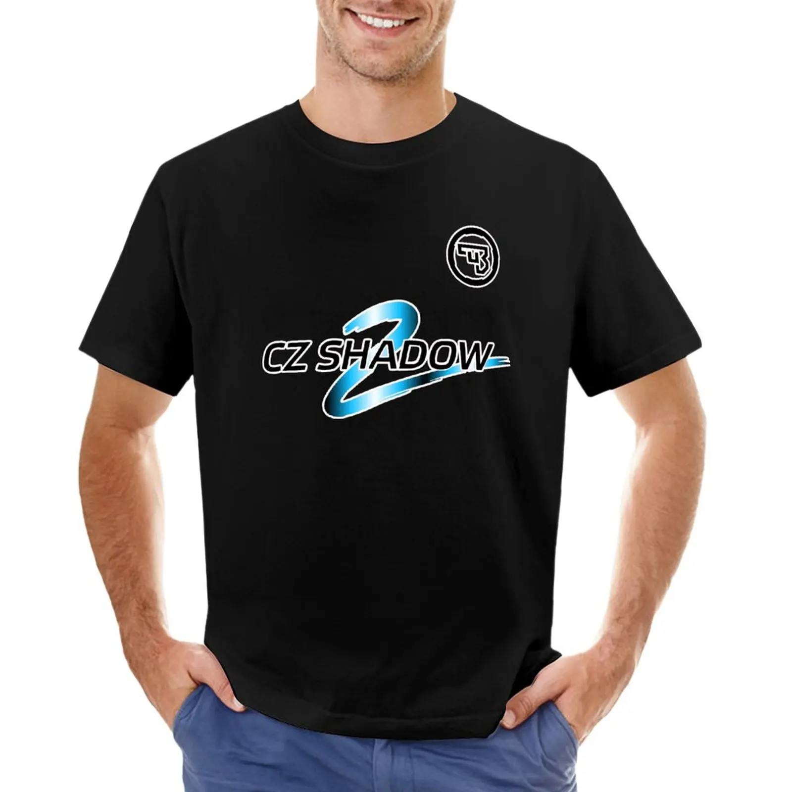 CZ Shadow 2 Тениска с индивидуален дизайн, мъжка черна тениска, красиви блузи, тениски с аниме, тениски с тежки тежести за мъже