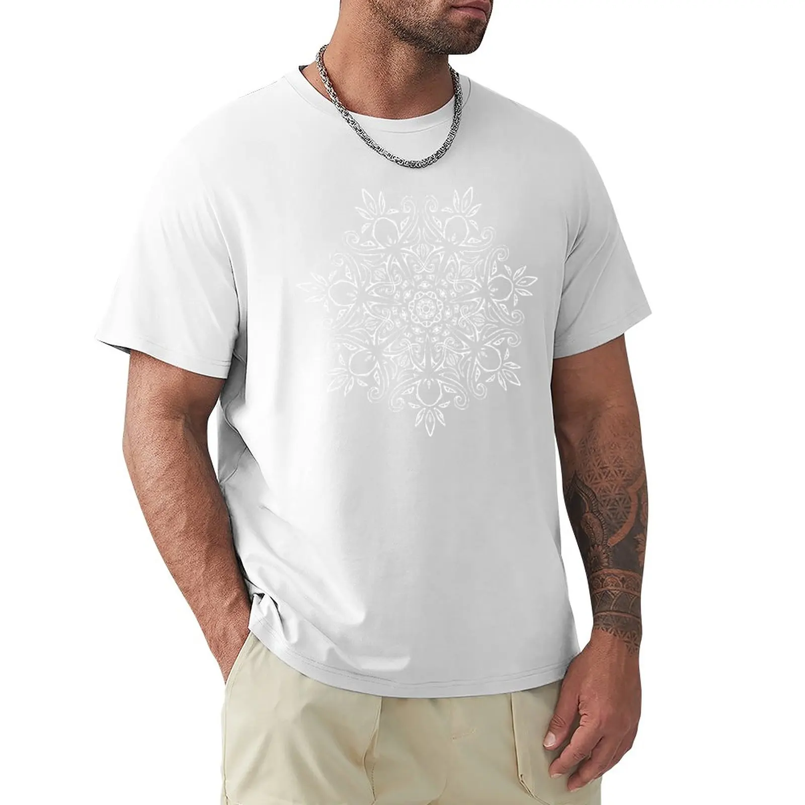 Тениска с изображение на мандала на октопода, тениска за момчета, тениски за любителите на спорта с домашен любимец принтом, мъжки памучни