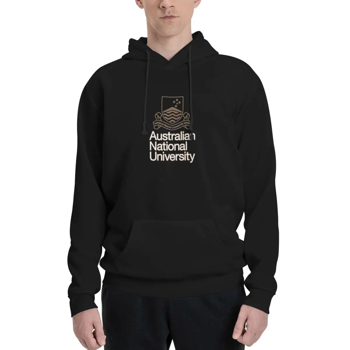 Пуловер с качулка Австралийския национален университет, мъжки дрехи, мъжки есенни блузи