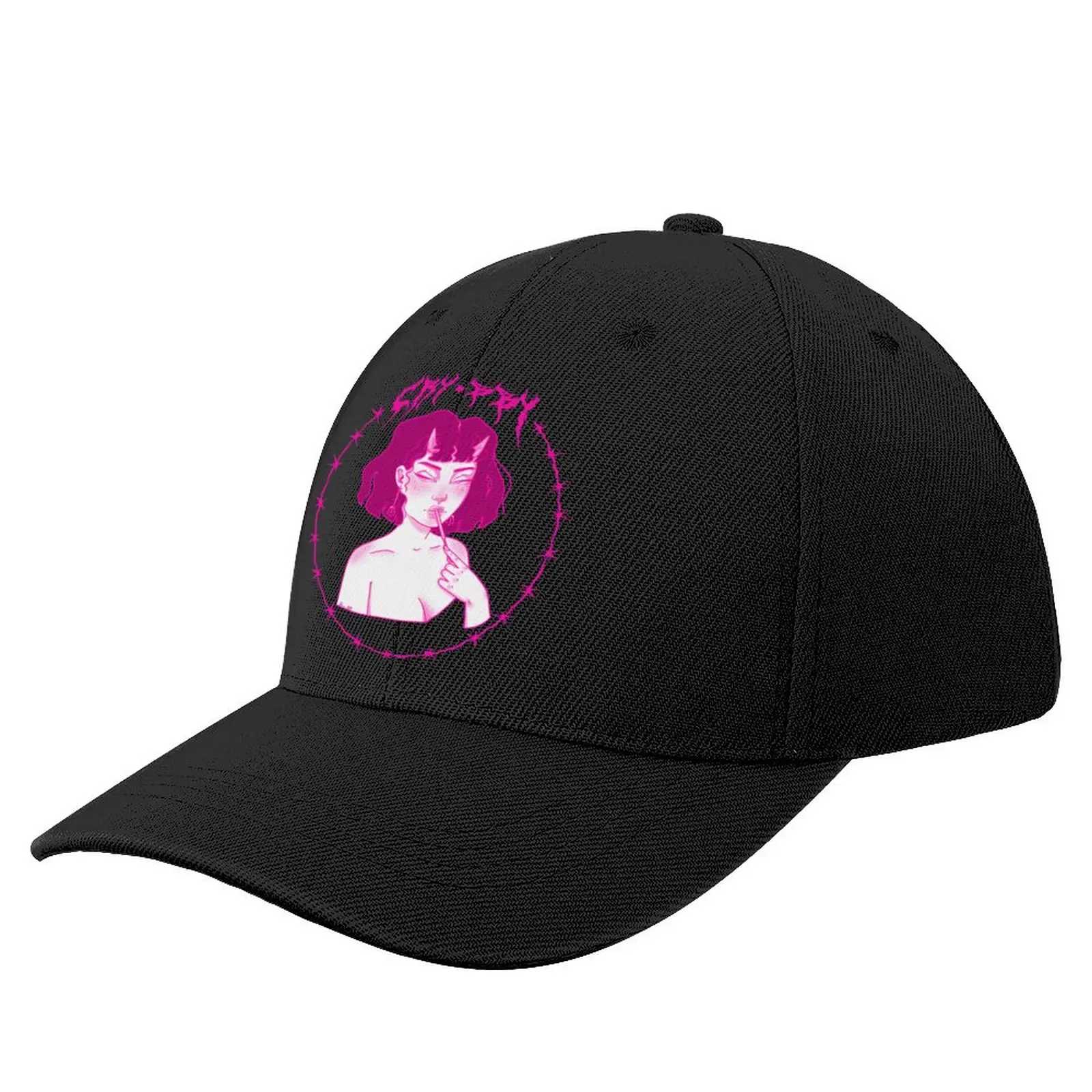 Бейзболна шапка Crybby demon момиче в стил хип-хоп, модерен нова шапка, чай шапки, шапка, за жени, мъже