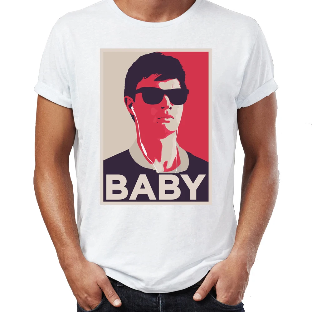 Мъжка тениска Baby Driver, странен тениска с невероятен модел